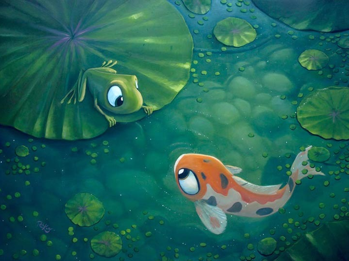 Playing Koi Rob Kaz